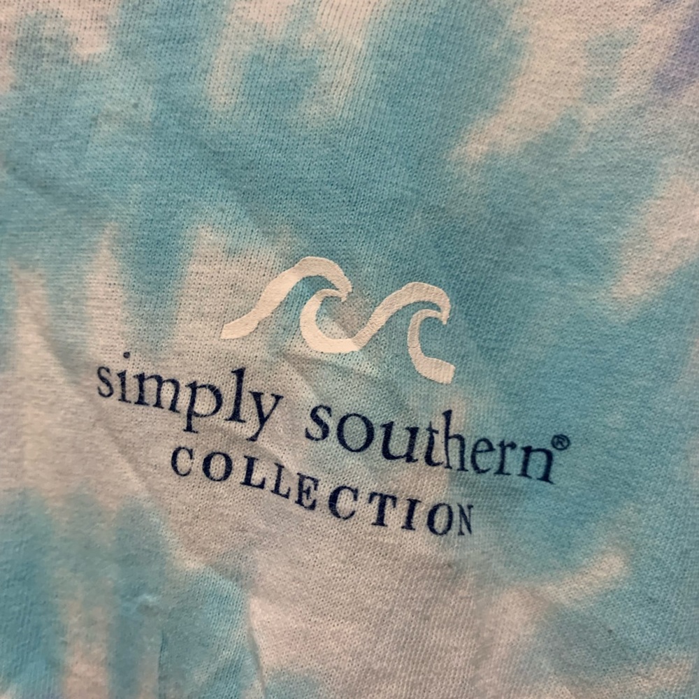 Simply Southern blue tie dye in blues
